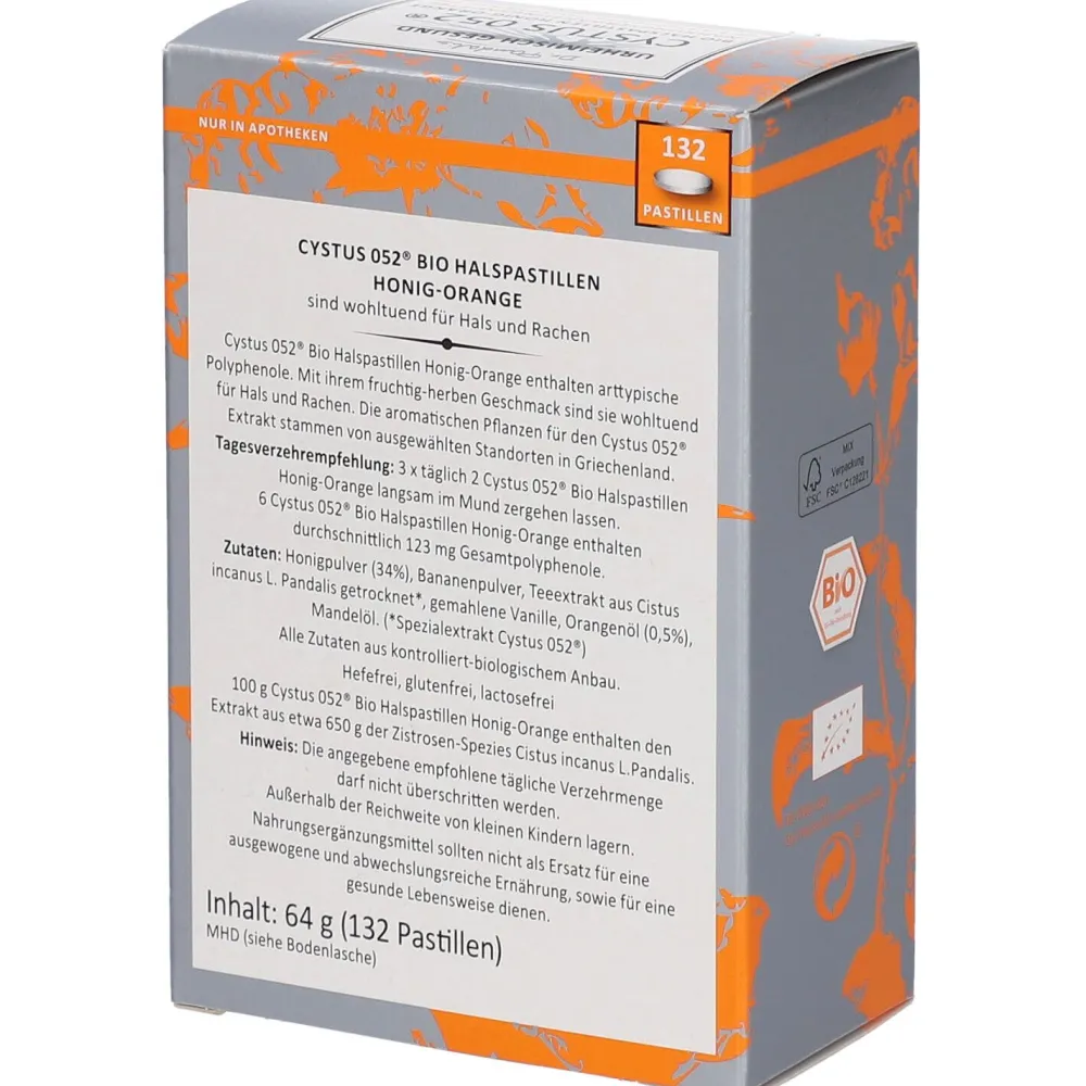 Dr. Pandalis 052® Bio Halspastillen – Honig-Orange>Cystus Sale