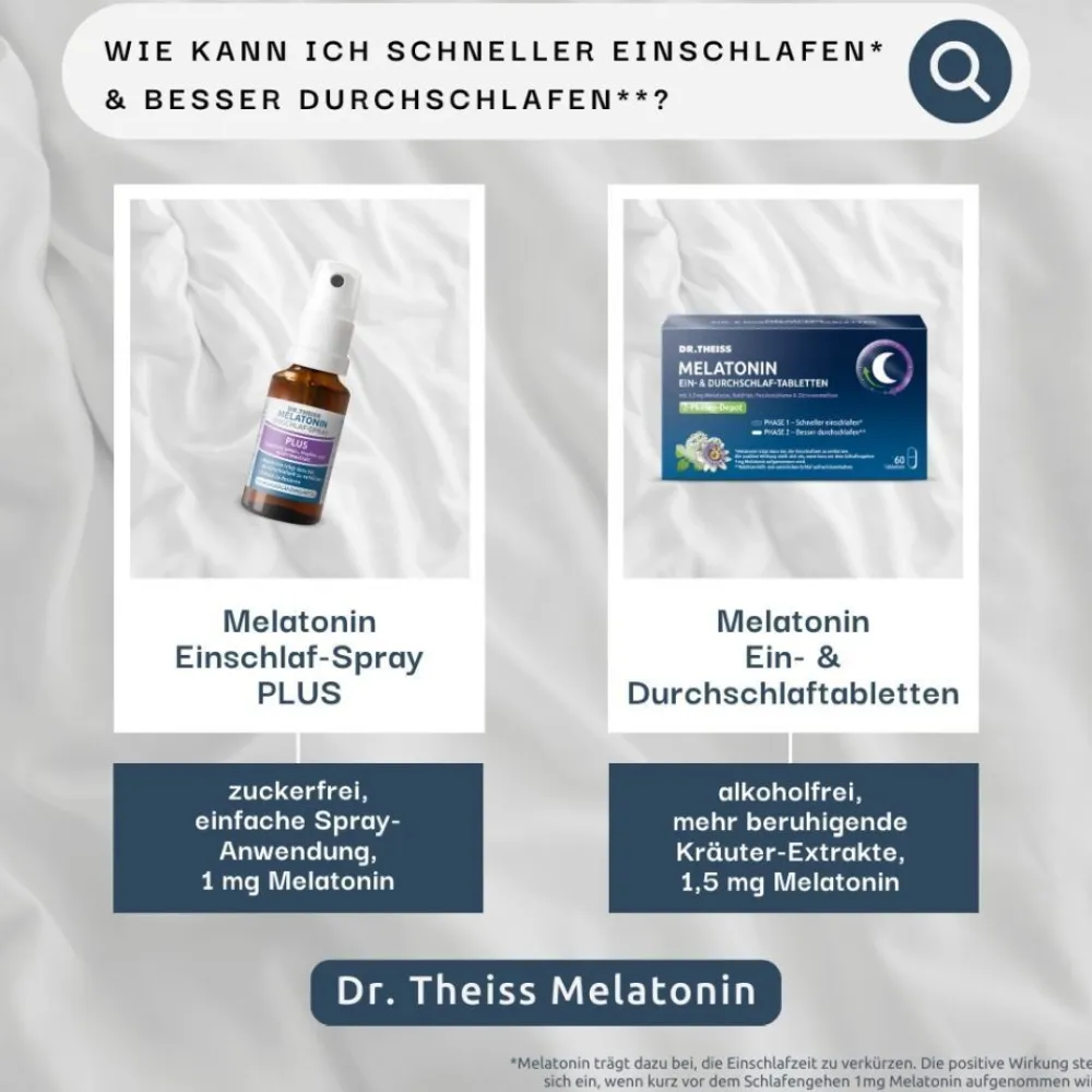 DR. THEISS MELATONIN EIN-& DURCHSCHLAF-TABLETTEN> Best