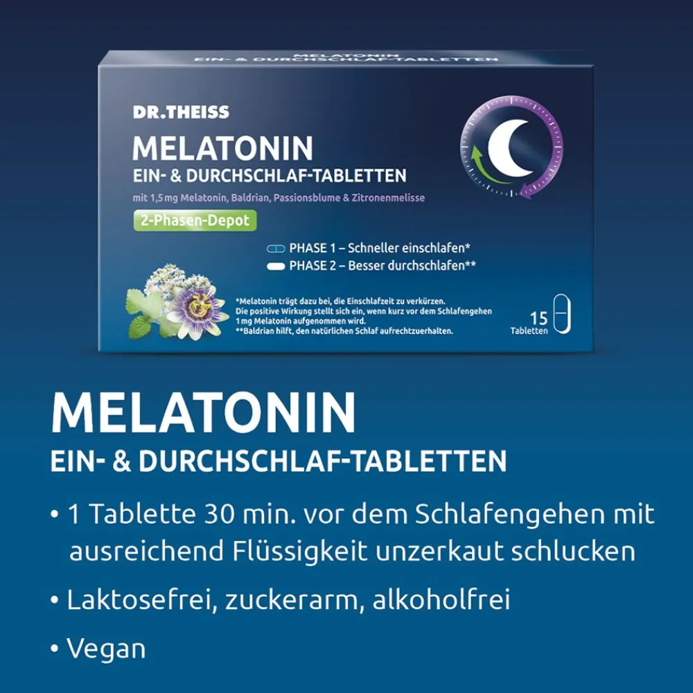 DR. THEISS MELATONIN EIN-& DURCHSCHLAF-TABLETTEN> Best