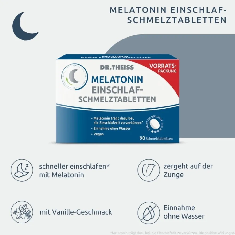 DR. THEISS Melatonin Einschlaf-Schmelztabletten|