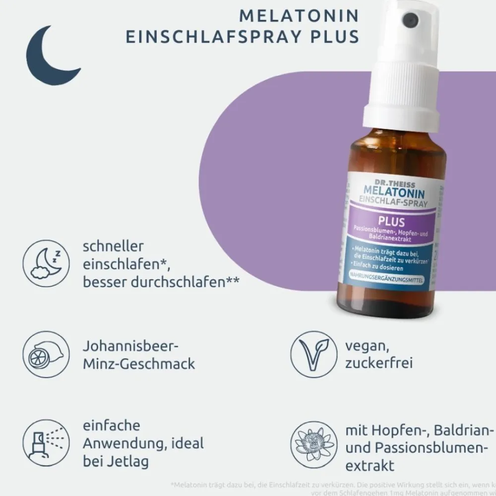 Melatonin Einschlaf-Spray Plus>DR. THEISS Online