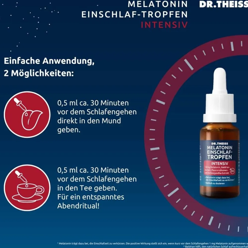 DR.THEISS Melatonin Einschlaf-Tropfen intensiv|