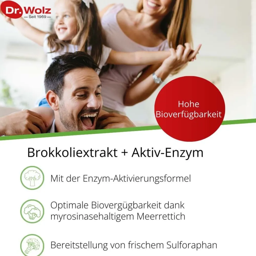 Brokkoliextrakt + Aktiv-Enzym|Dr. Wolz Discount
