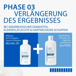 KELUAL DS ORIGINAL Anti-Schuppen Intensivpflege-Shampoo + Elution Ausgleichendes Shampoo 100 ml GRATIS|Ducray Hot