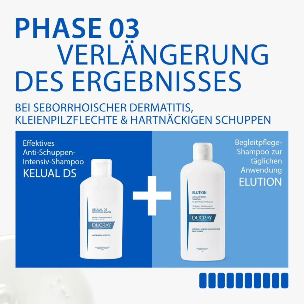 KELUAL DS ORIGINAL Anti-Schuppen Intensivpflege-Shampoo + Elution Ausgleichendes Shampoo 100 ml GRATIS|Ducray Hot
