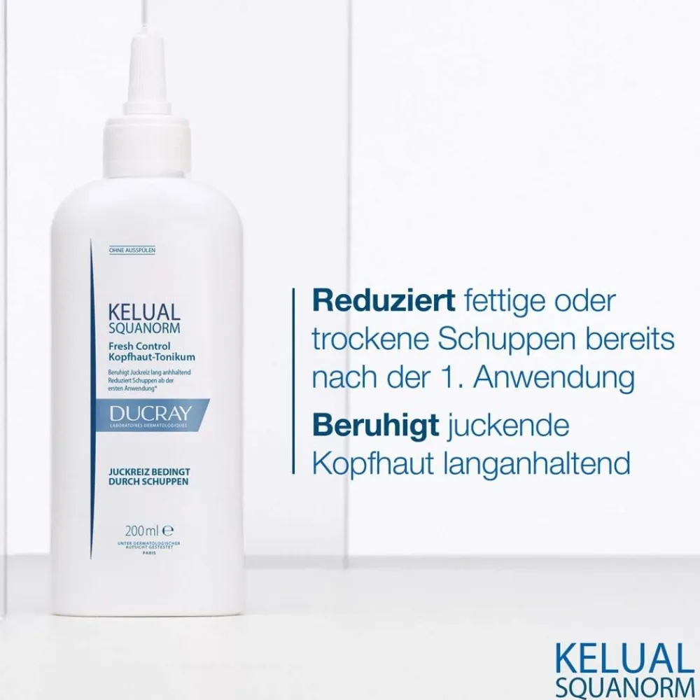 DUCRAY KELUAL SQUANORM Fresh Control Kopfhaut-Tonikum + DUCRAY Elution Ausgleichendes Shampoo 100 ml GRATIS> Discount