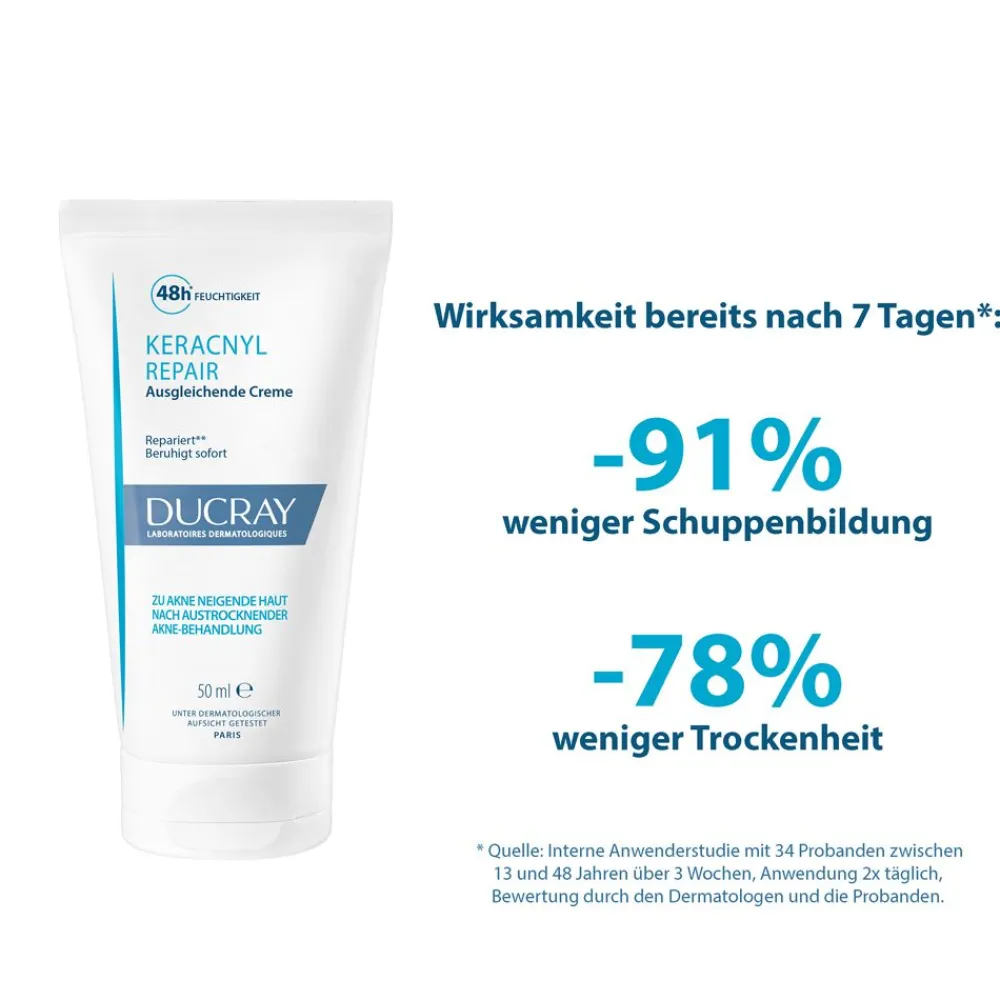 DUCRAY KERACNYL REPAIR Creme -bei austrocknender (medikamentöser) Aknebehandlung> Best