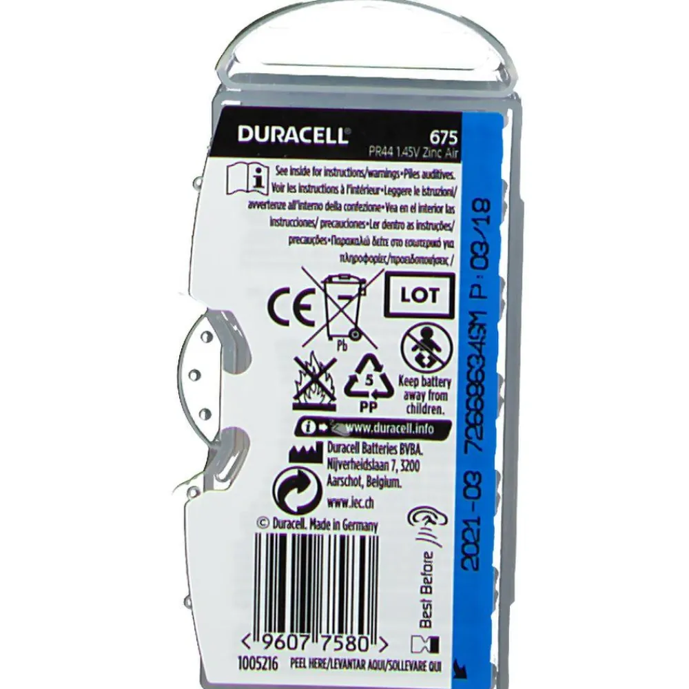 ® EASYTAB 675 PR44>DURACELL Hot