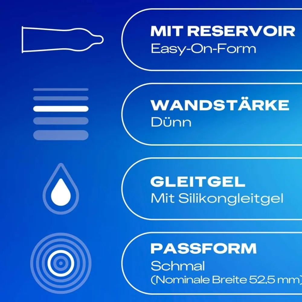 ® Gefühlsecht Kondome Slim Fit 52,5 mm>Durex Best