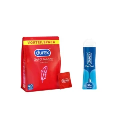® Gefülsecht hauchzarte Kondome + ® play Feel>Durex Sale