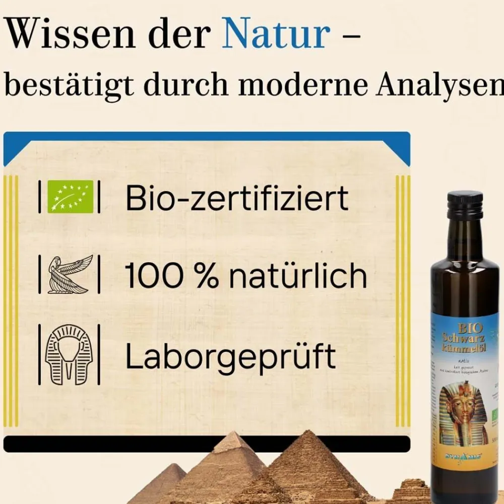 Dynamis Ägyptisches Schwarzkümmelöl Bio kaltgepresst| Online