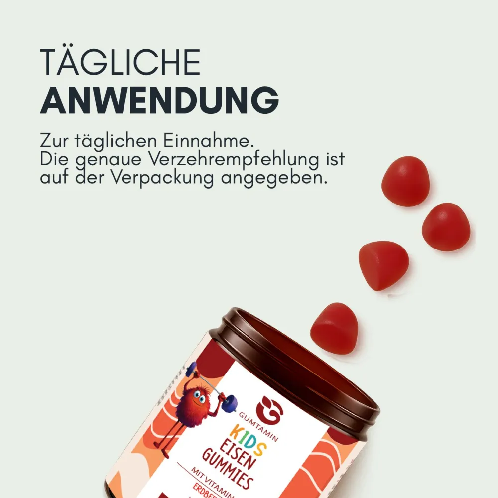 Eisen Gummibärchen für Kinder| Gumtamin|