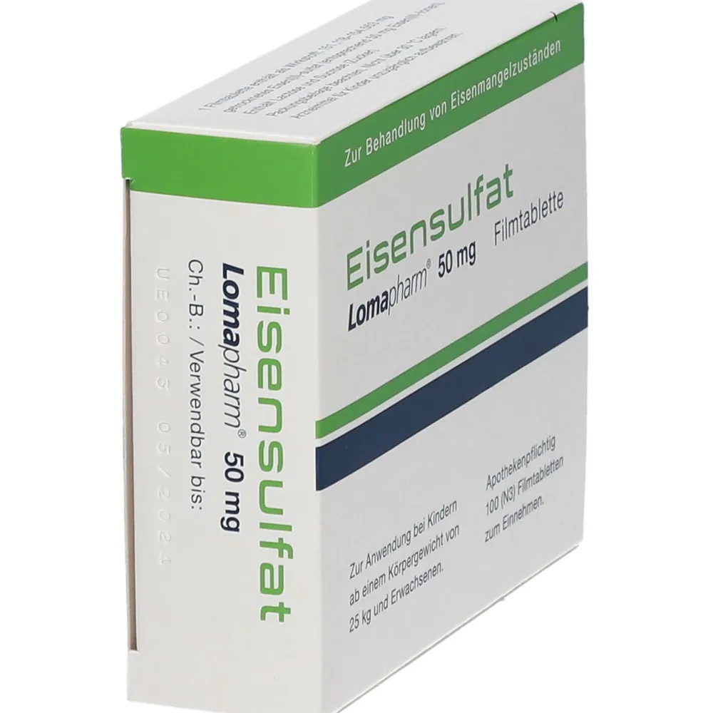 Eisensulfat Lomapharm 50 mg Filmtabletten| Best