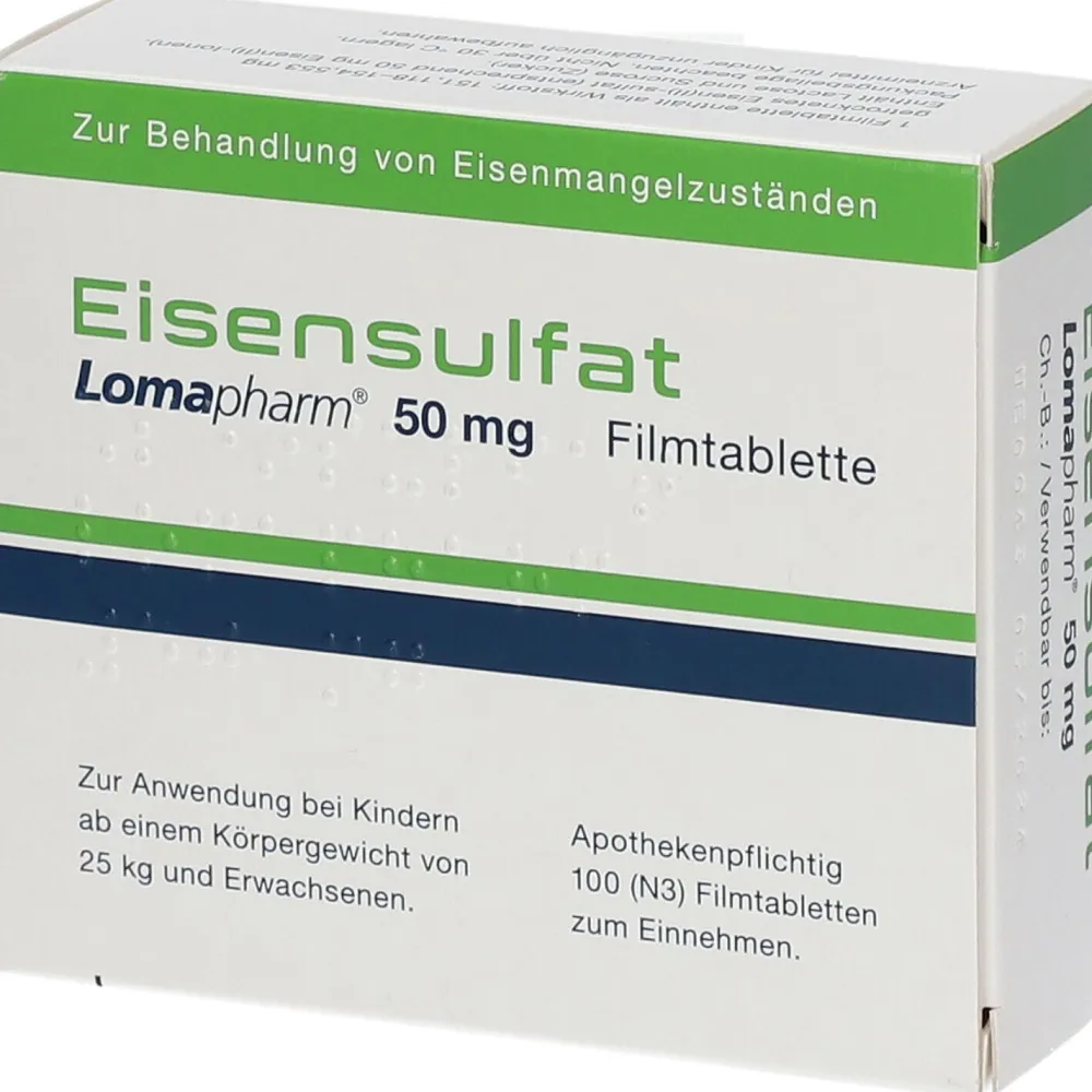Eisensulfat Lomapharm 50 mg Filmtabletten| Best