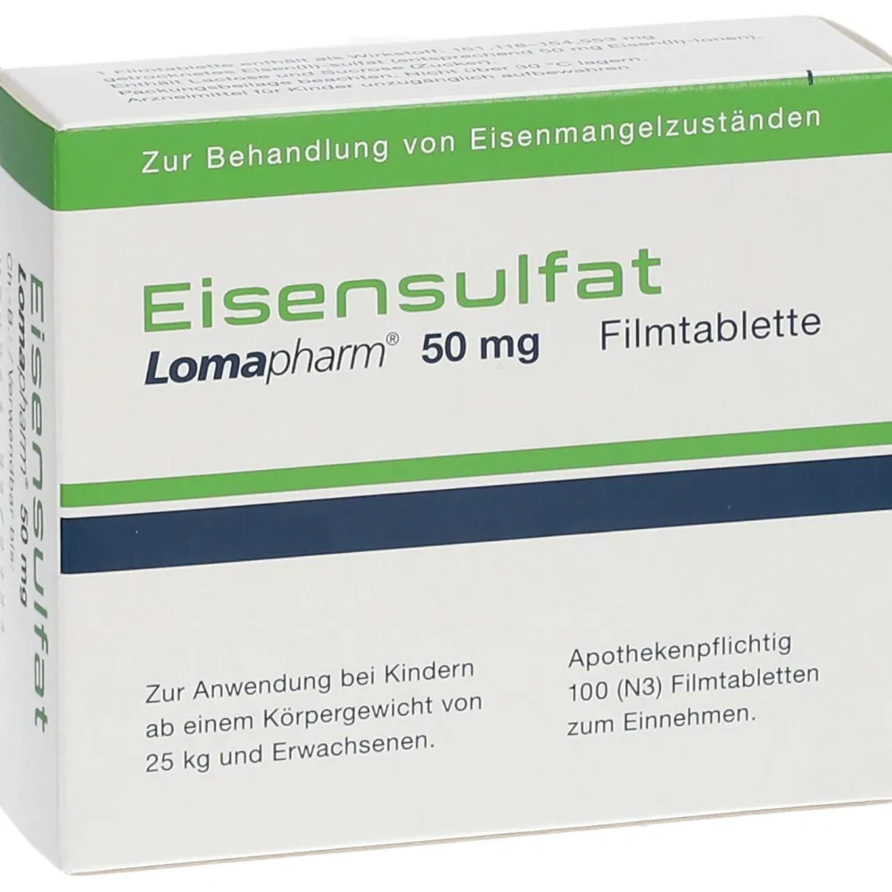Eisensulfat Lomapharm 50 mg Filmtabletten| Best