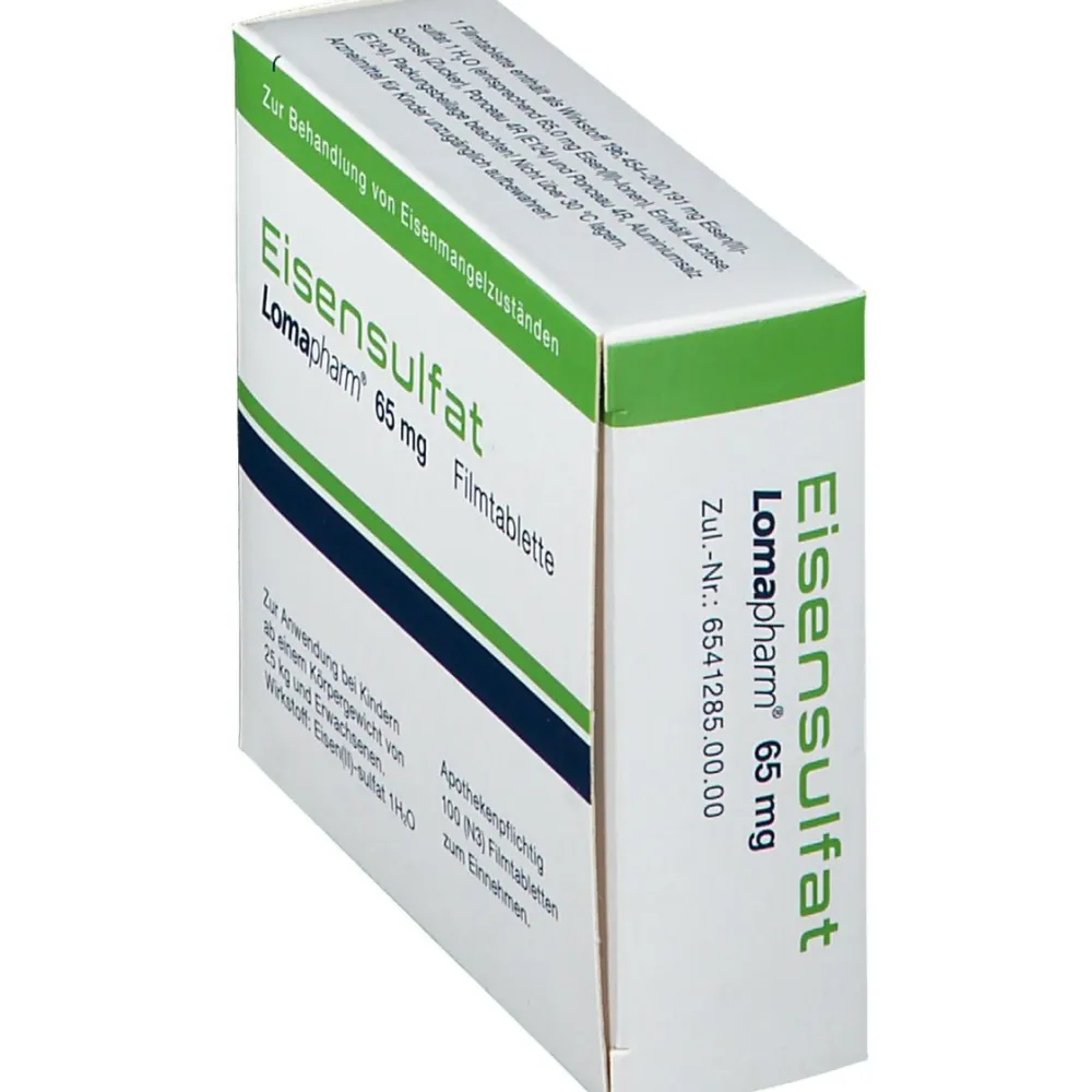 Eisensulfat Lomapharm 65 mg Tabletten| Best