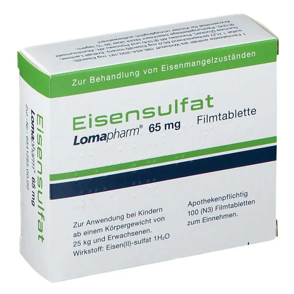 Eisensulfat Lomapharm 65 mg Tabletten| Best