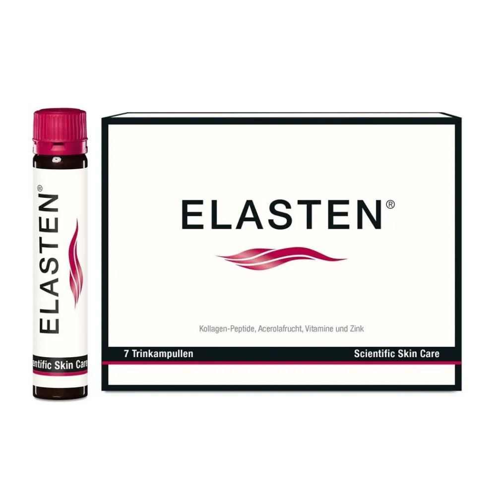 ® Kollagen Trinkampullen für schöne Haut – das studiengeprüfte Original, mit Acerola, Vitamin C, Zink, Biotin|Elasten Best