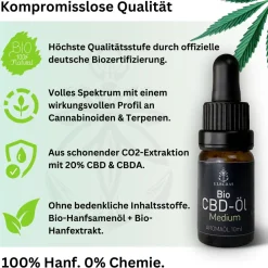 Elbgras Bio CBD Öl 20% - Vollspektrum Hanföl - CBD-Tropfen oder Spray - Cannabisöl - Deutsche Marke| Outlet