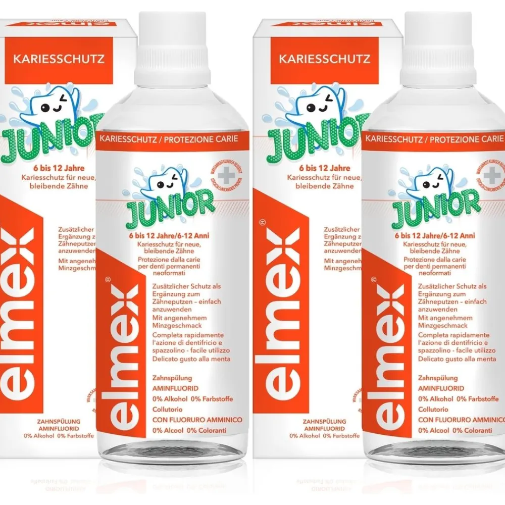 elmex Junior Zahnspülung - für Kinder von 6-12 Jahren> Clearance