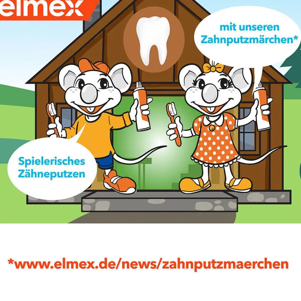Kinder-Zahnbürste weich für Kinder im Alter von 2-6 Jahren|elmex Outlet