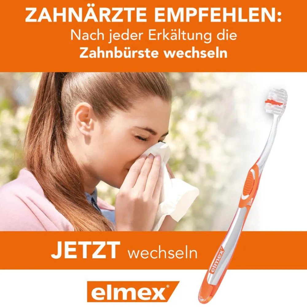 Zahnbürste Kariesschutz Inter X mit Kurzkopf mittel>elmex Best