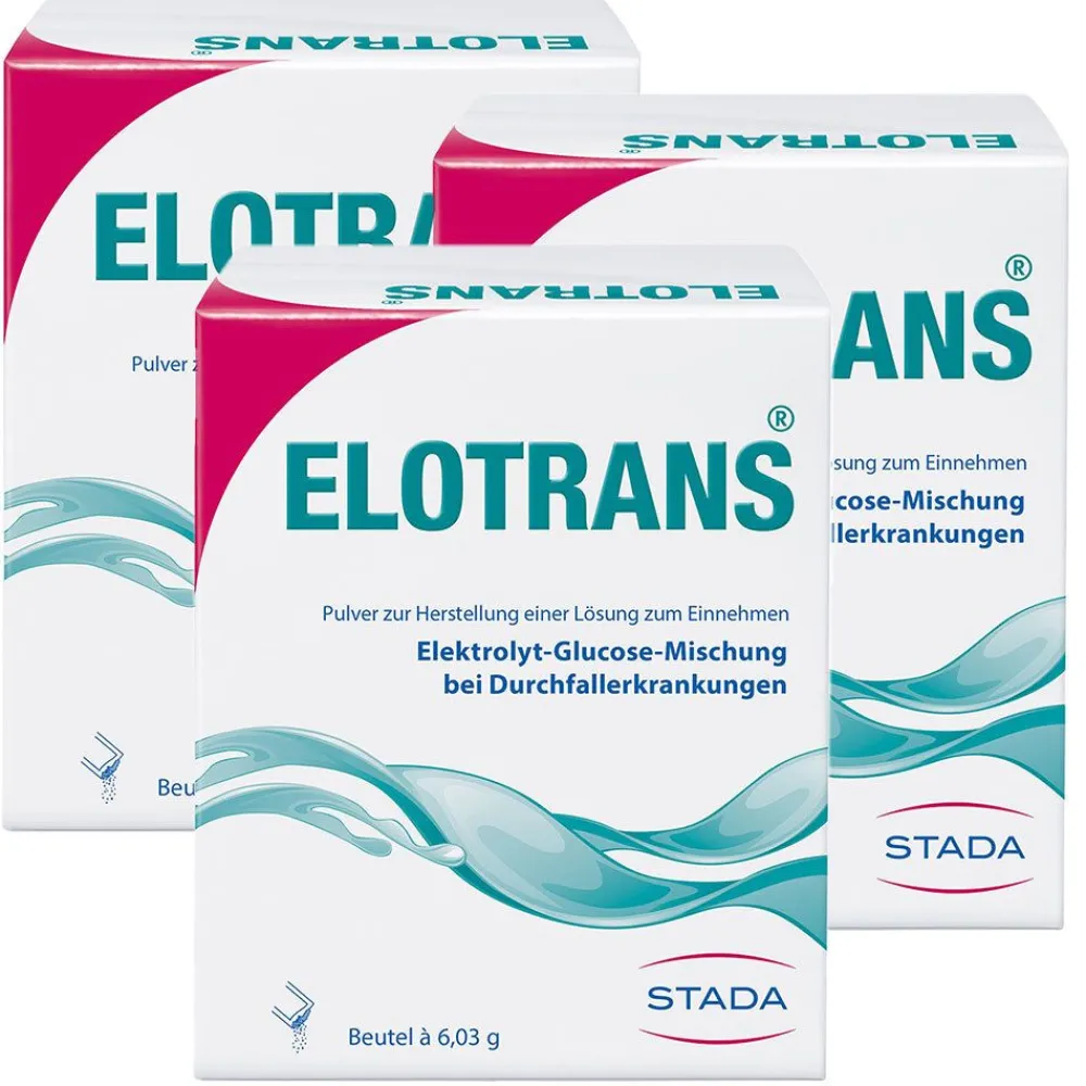 Elotrans® Elektrolyt- und Flüssigkeitszufuhr bei Durchfallbedingten Salz- und Wasserverlusten| Online