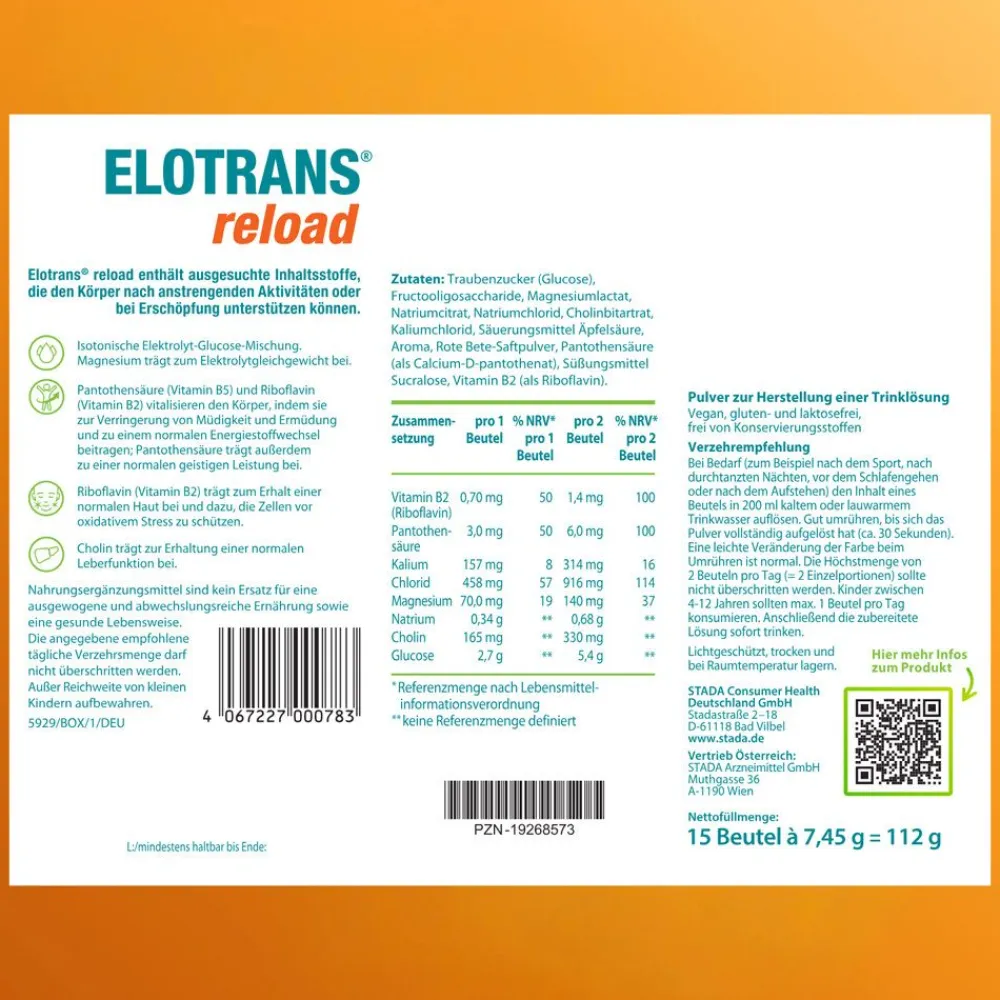 ELOTRANS® reload Apfel-Geschmack| Outlet