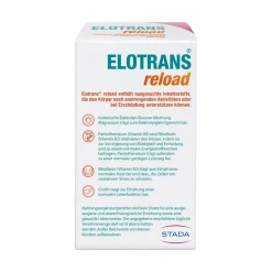 Elotrans® reload – Veganes Trinkpulver – nach anstrengenden Aktivitäten oder bei Erschöpfung, Isotonische Elektrolyt-Glucose-Mischung> Clearance