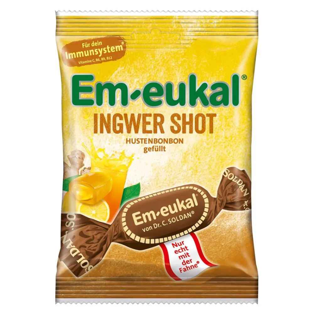 ® Ingwer Shot Hustenbonbon gefüllt|Em-eukal New