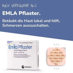 Emla® 25 mg/g Lidocain + 25 mg/g Prilocain><noscript><img width=