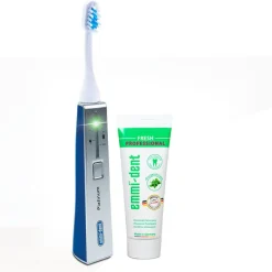 Emmi®-dent Platinum Ultraschallzahnbürste Basis-Set blau><noscript><img width=