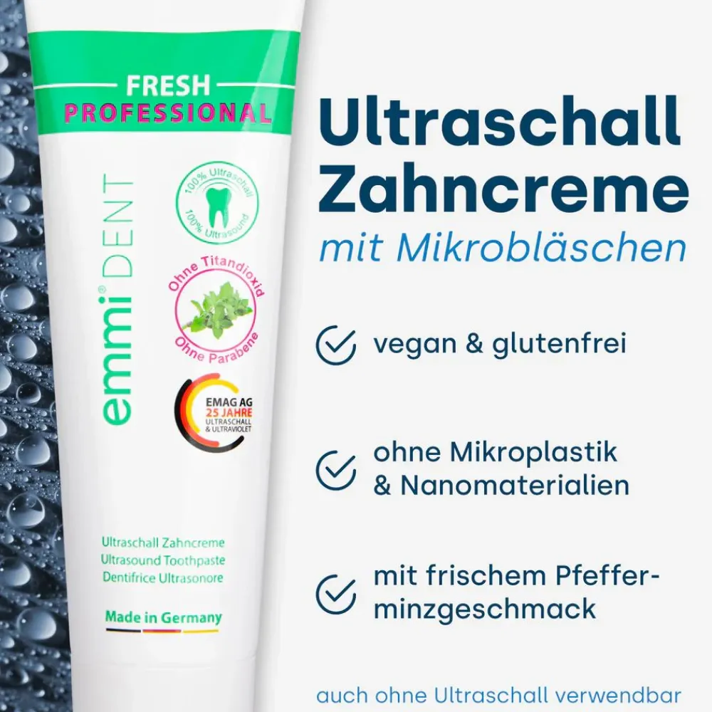 emmi-dent Ultraschallzahnbürste Metallic Pastellgrün> Discount