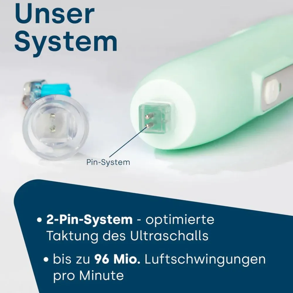 emmi-dent Ultraschallzahnbürste Metallic Pastellgrün> Discount