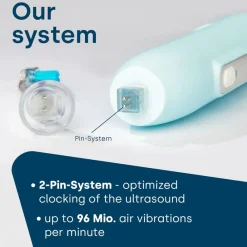 emmi-dent Ultraschallzahnbürste Metallic Pastellblau| Best