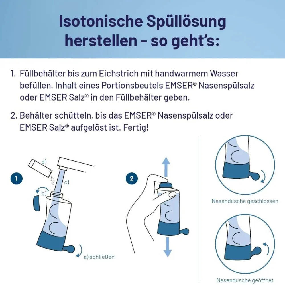 ® Nasendusche mit 4 Beuteln Nasenspülsalz>Emser Sale