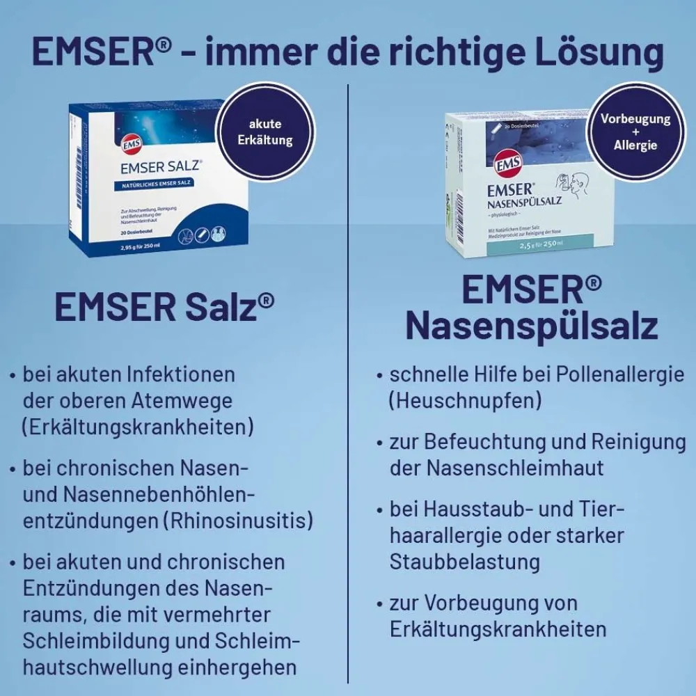 ® Nasendusche mit 4 Beuteln Nasenspülsalz>Emser Sale