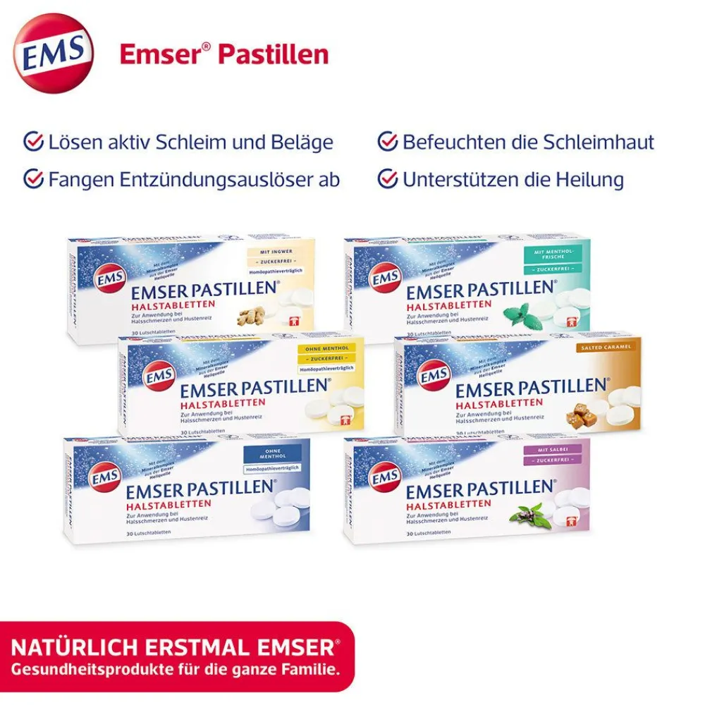 Pastillen® Halstabletten mit Salbei Zuckerfrei|Emser Outlet