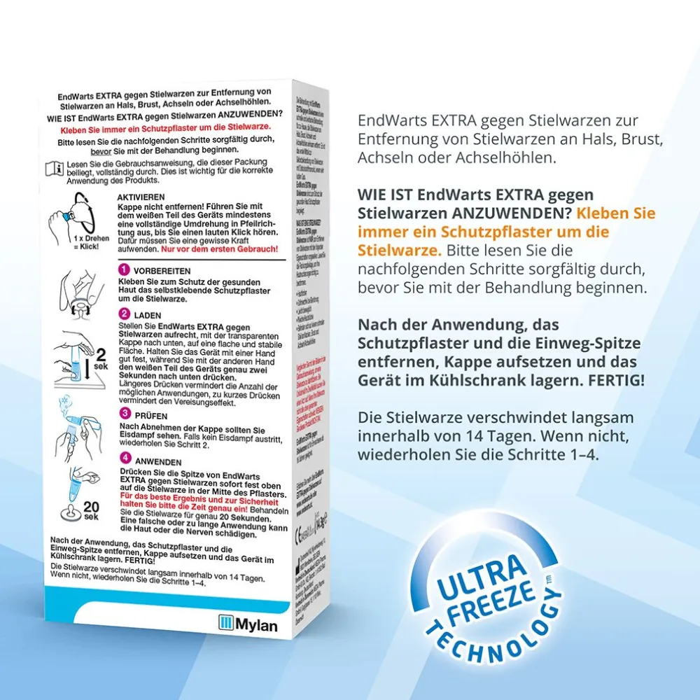 EXTRA: Stielwarzen entfernen, Vereisungsmittel zur Entfernung von Stielwarzen an Hals, Brust & Achseln>EndWarts Best
