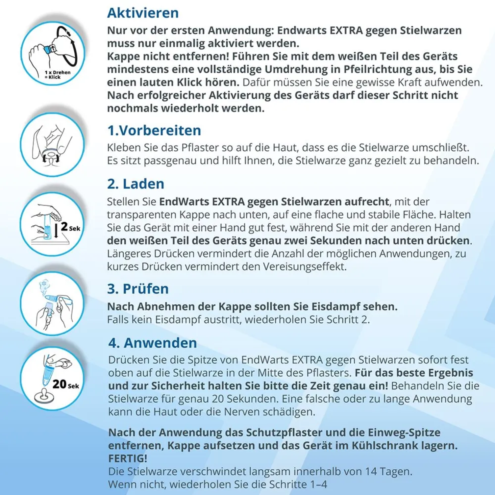 EXTRA: Stielwarzen entfernen, Vereisungsmittel zur Entfernung von Stielwarzen an Hals, Brust & Achseln>EndWarts Best
