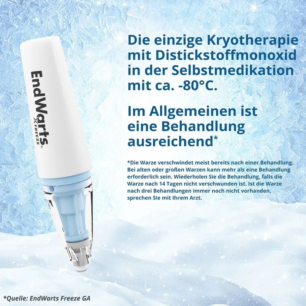 FREEZE: Vereisungsmittel zur Entfernung von Warzen an Händen, Armen & Füßen|EndWarts Best