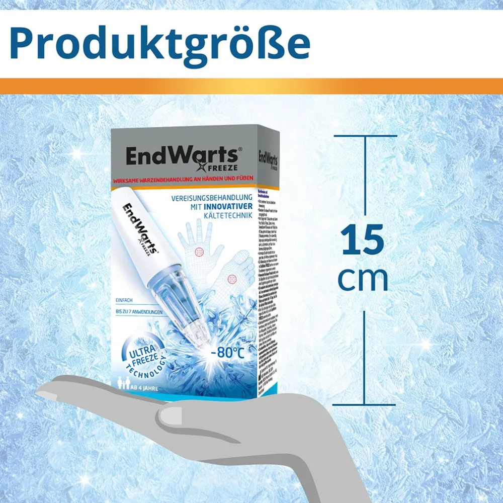 FREEZE: Vereisungsmittel zur Entfernung von Warzen an Händen, Armen & Füßen|EndWarts Best