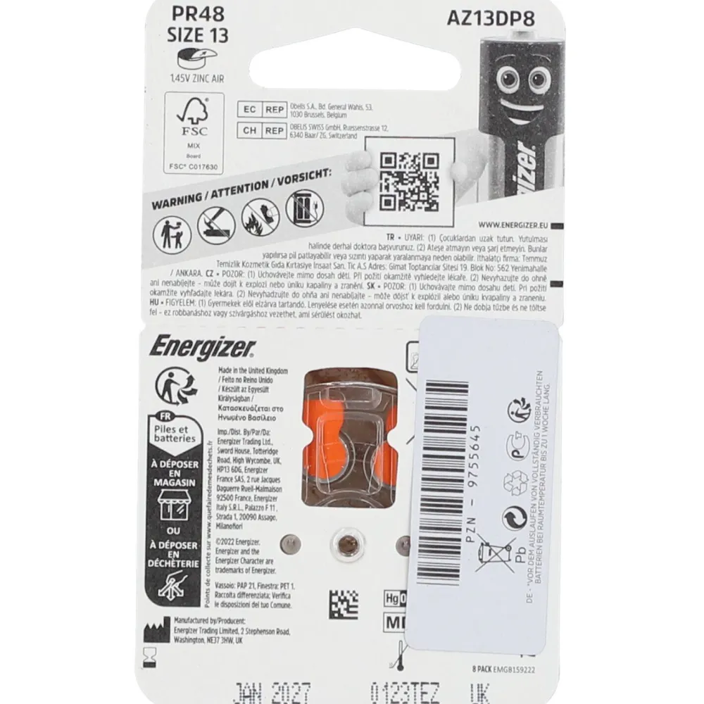 Hörgerätebatterie 13|Energizer New