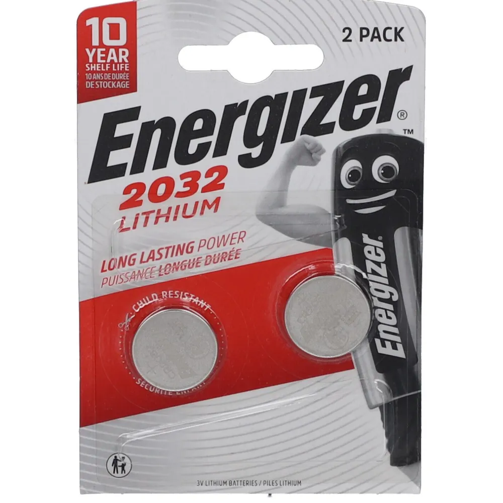 Energizer® Lithium-Knopfzellen CR2032 3V> Outlet
