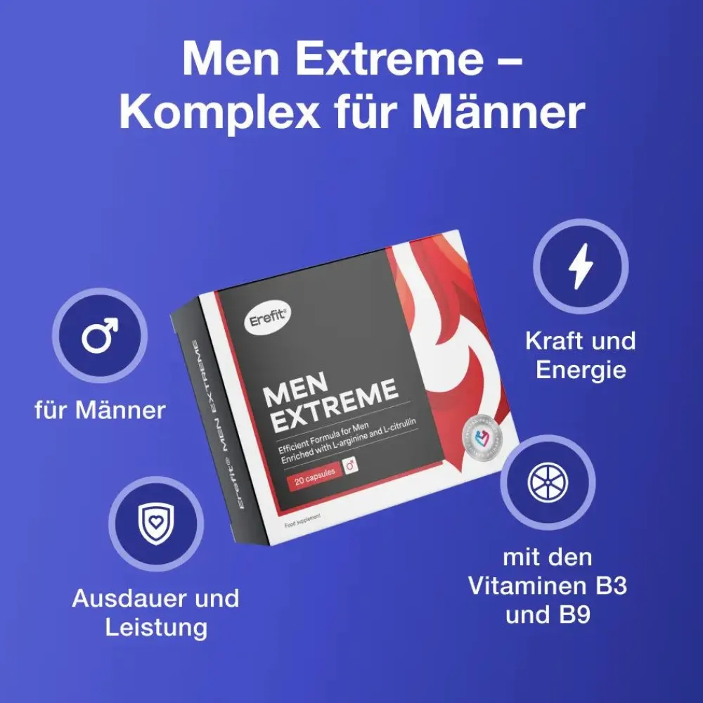 Erefit Men Extreme – Komplex für Männer – Alternative zu Viagra und Kamagra|