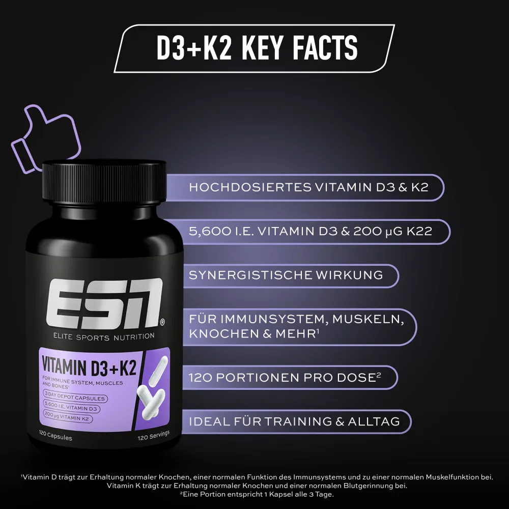 Vitamin D3+K2>ESN New
