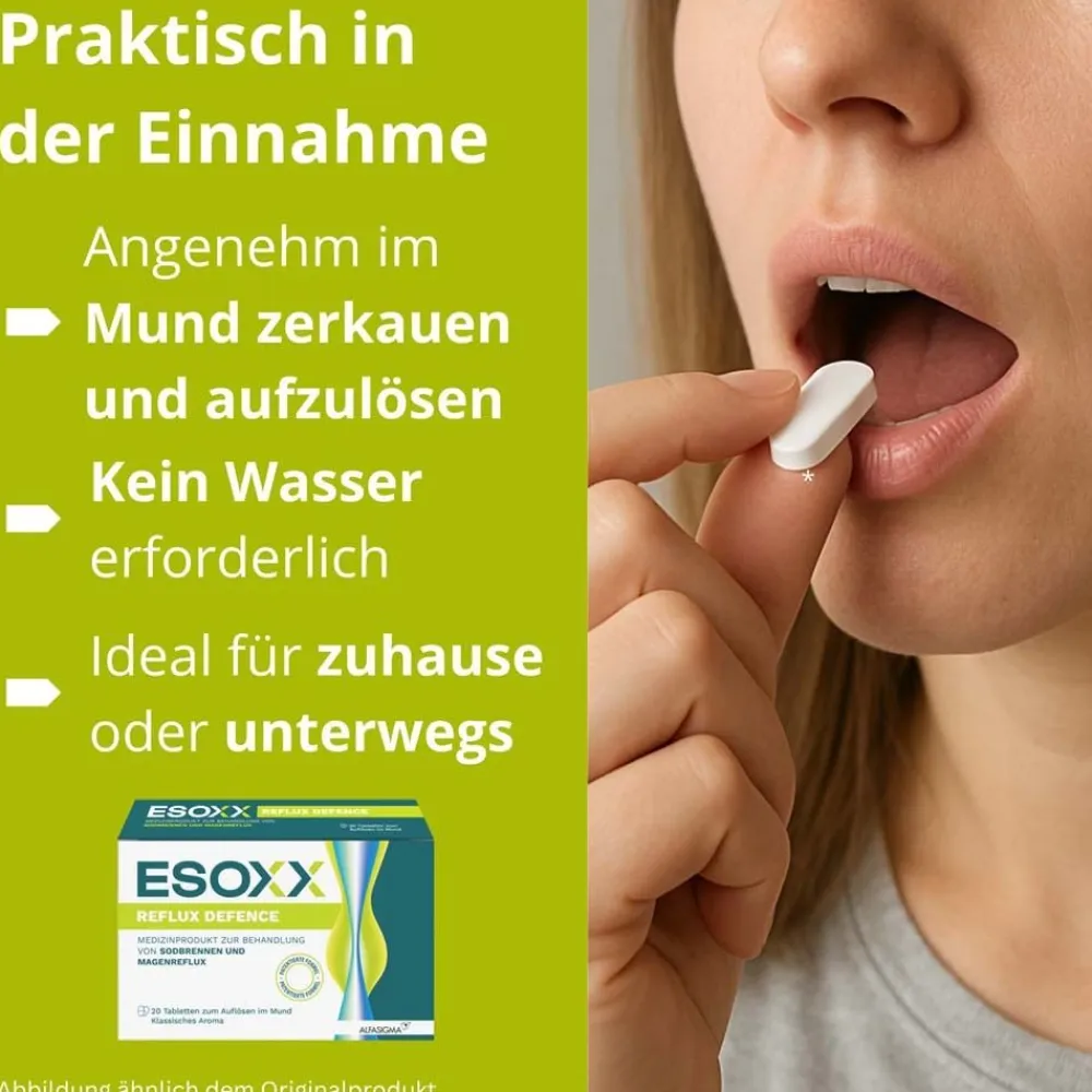 Esoxx Reflux Defence Kautabletten – GERD-Symptome schnell loswerden> New
