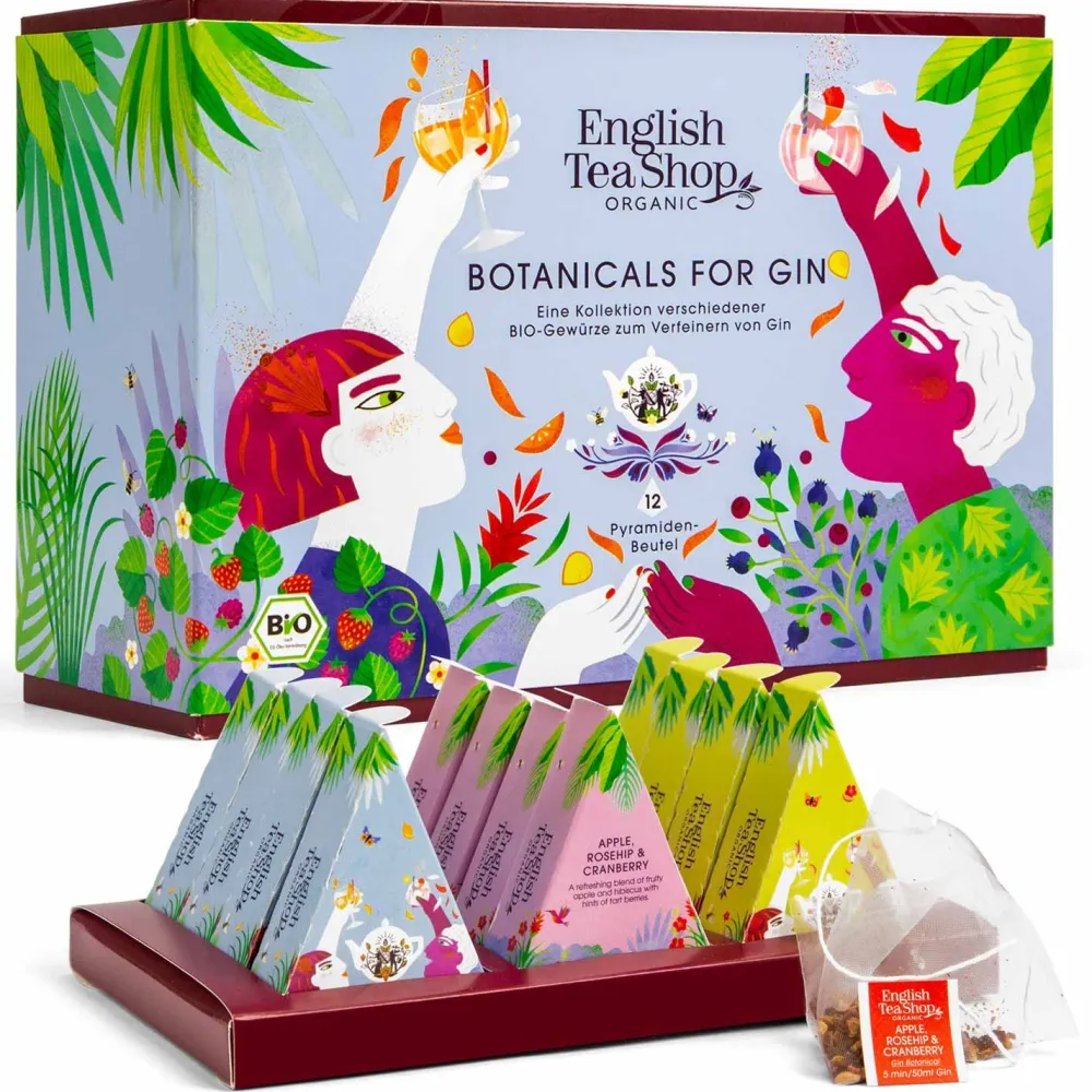ETS - Botanicals for Gin Geschenkbox Gin Gewürz-Kollektion bio|English Tea Shop Best