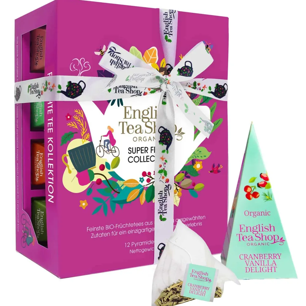 ETS - Super Fruit Tee Kollektion bio - Teegeschenk mit Schleife>English Tea Shop Clearance