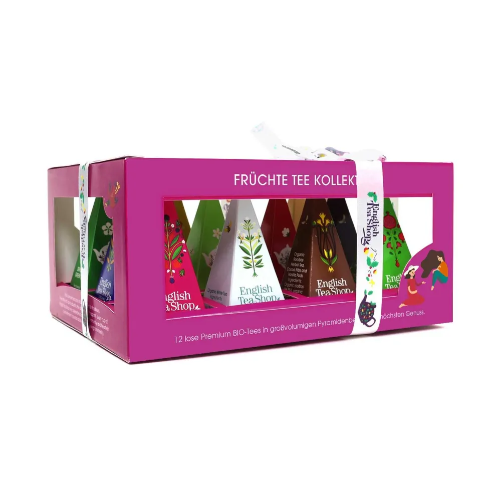 ETS - Super Fruit Tee Kollektion bio - Teegeschenk mit Schleife>English Tea Shop Clearance